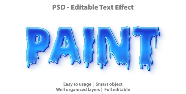 text effect paint template