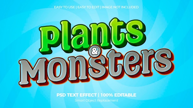 TEXT-effect Planten en monsters