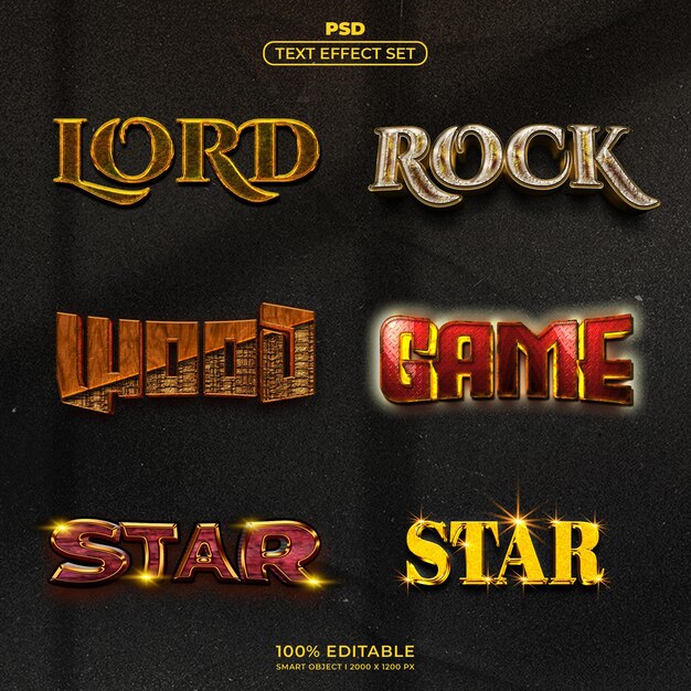 Text Effect Set PSD