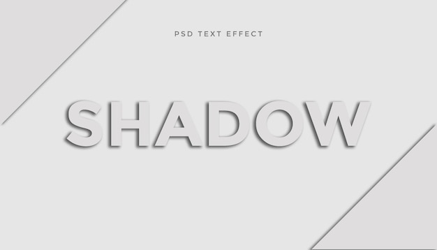 Text effect shadow text paper