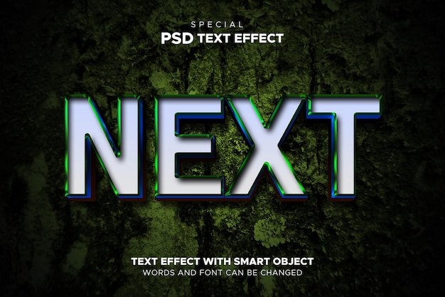 Text effect next smart object editable