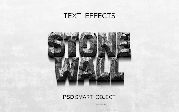 PSD text effect smart object