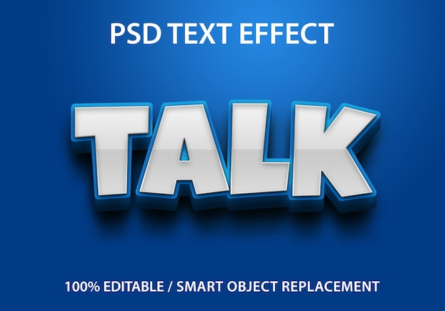 Text effect talk template