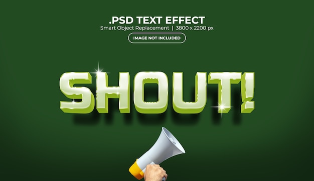 Text effect template