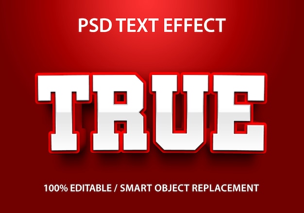 Text Effect True Template