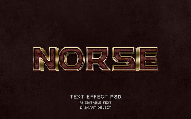 Text effect viking design