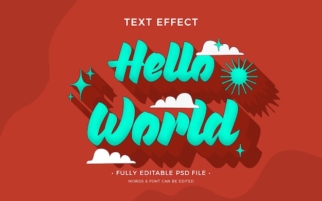 Text effect with big shadow