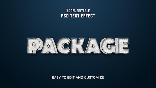 Text effect with turquise background