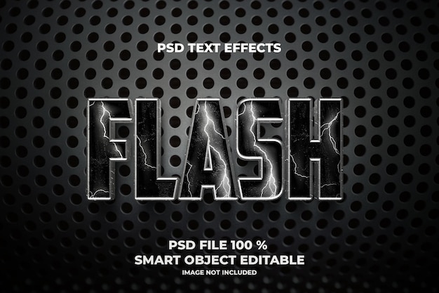 PSD flash-шаблон с текстовыми эффектами