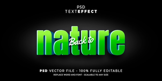 Text and font effect style editable template