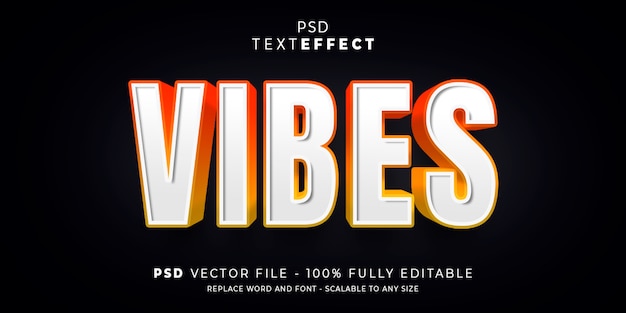 Text and font effect style editable template