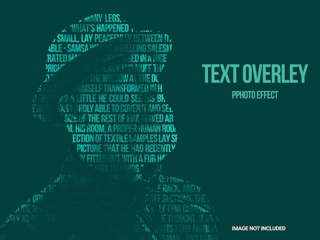 Text overlay photo effcet