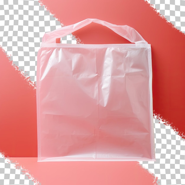 Text space available on background with gray and clear red bag transparent background