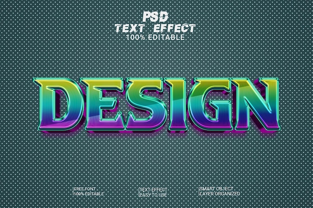 PSD design effetto stile testo