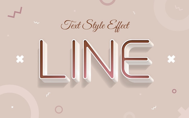 PSD text style effect thin effect editable eps