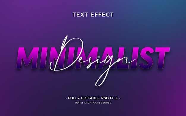 PSD text over text text effect