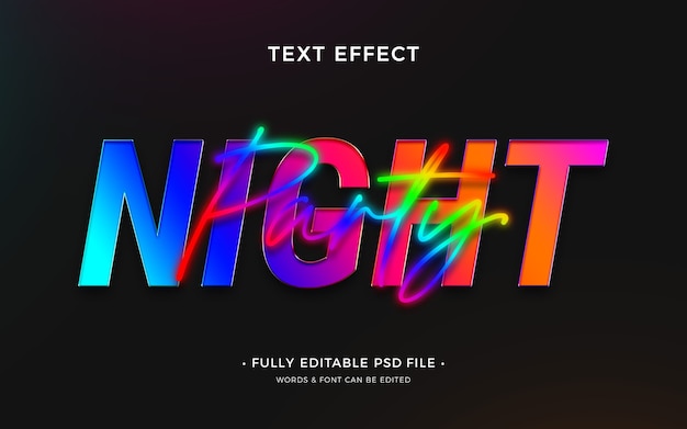 PSD text over text text effect