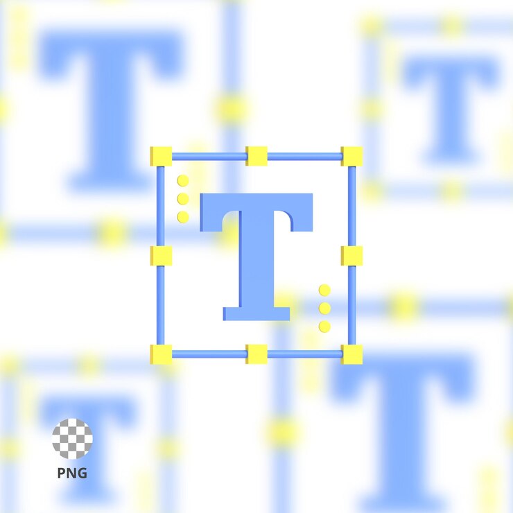 PSD text tool 3d icon