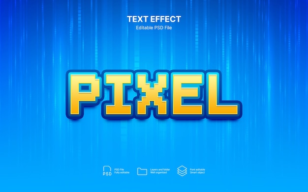 Texteffekt med pixlar