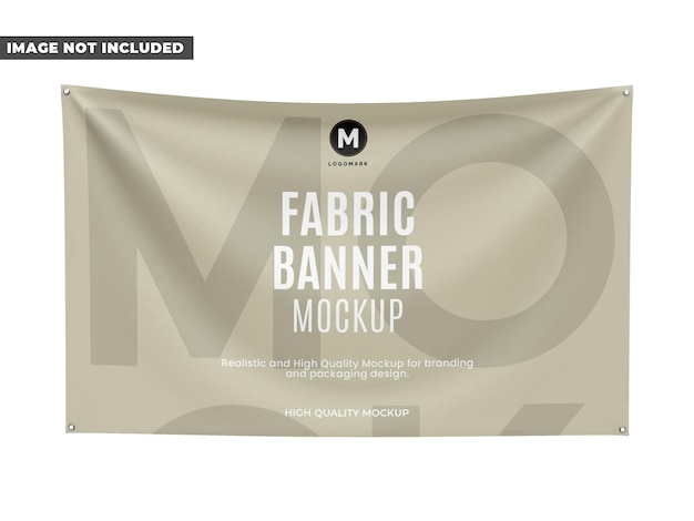 Textile Fabric Banner Mockup