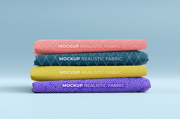 PSD textile fabric pattern mockup design