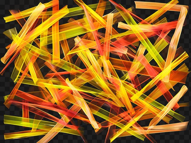 PSD texture of fluorescent plastic straws intertwined straw collage texture collage y2k clipart design