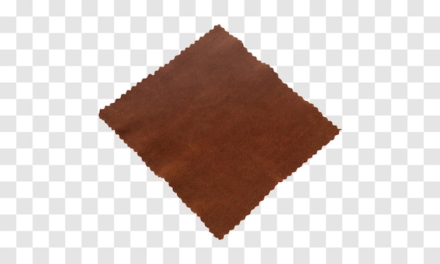 Textured brown fabric square