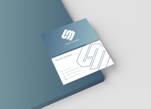Textured business card Mockup