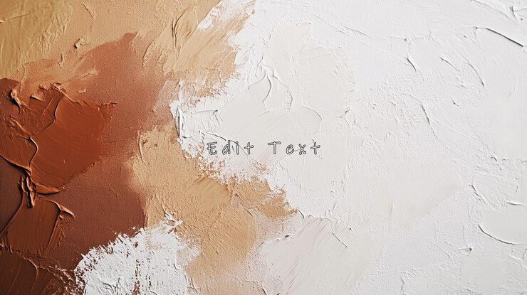PSD textured palette of brown and white paint strokes