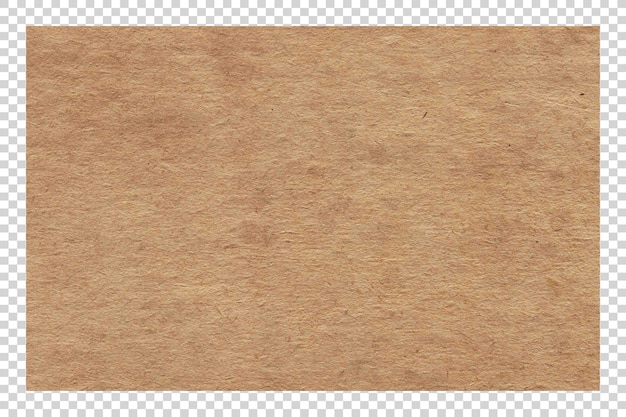 Textuur van bruin PSD-papier op doorzichtige achtergrond