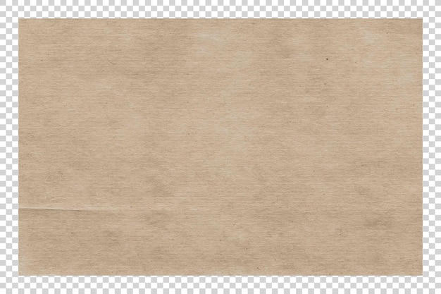 Textuur van bruin PSD-papier op doorzichtige achtergrond