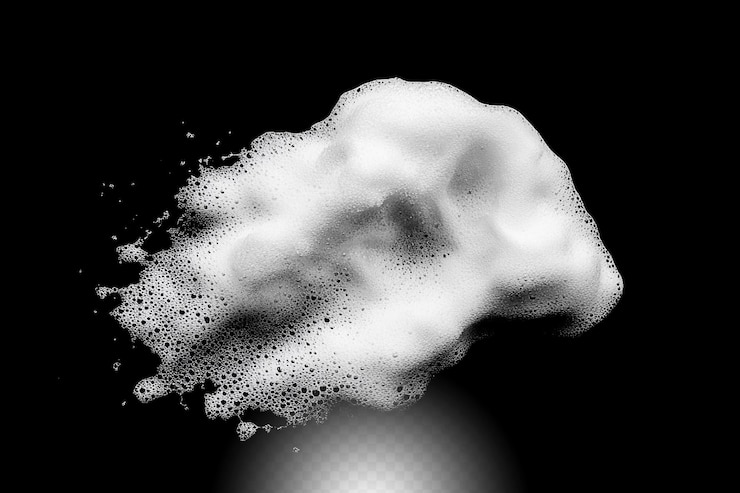 PSD textuur van witte zeepschuim