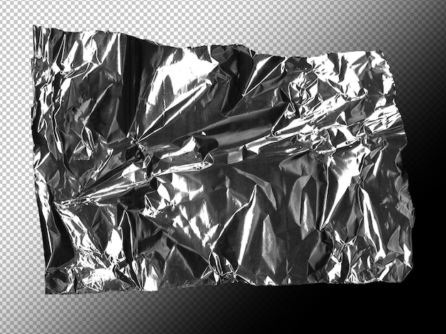 PSD textuurband van aluminiumfolie psd