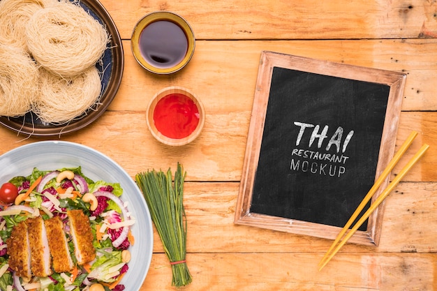 Thai food concept mock-up