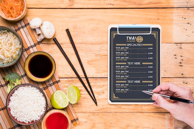 Thai food concept mock-up