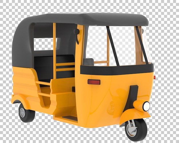 Thailand auto op transparante achtergrond 3d-rendering illustratie