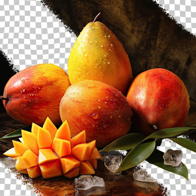 PSD thailand s mango steen is a beloved sweet fruit often enjoyed by people on transparent backgrounden backgrounds