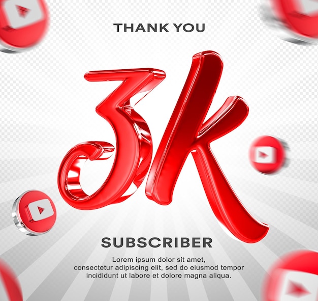 PSD thank you 3k subscribers