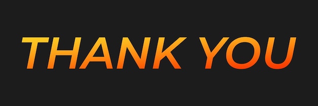 PSD thank you text effect psd file design