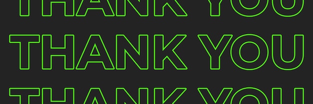 PSD thank you text effect psd file design