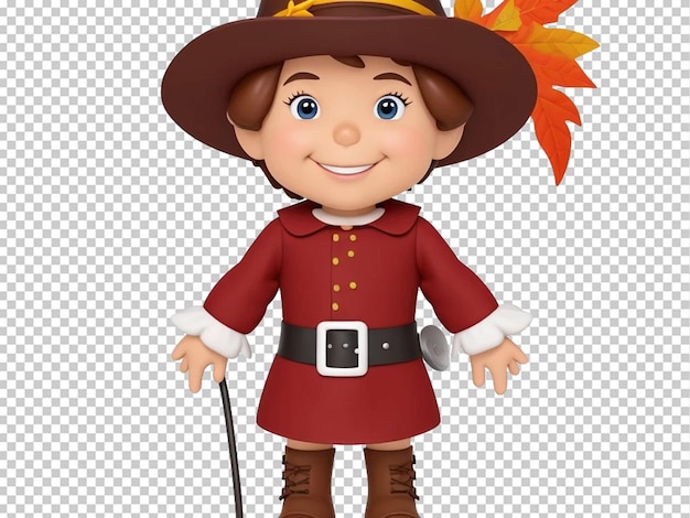 PSD thanksgiving 3d cartoon clip art personage