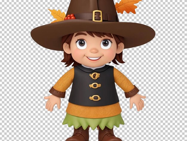 PSD thanksgiving 3d cartoon clip art personage