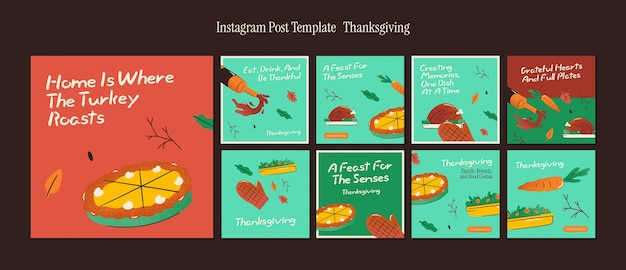 PSD thanksgiving celebration  instagram posts