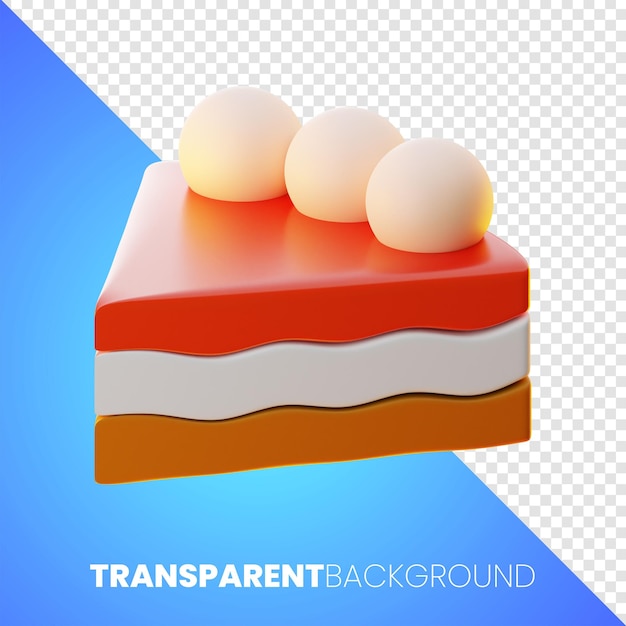 thanksgiving day cake icoon 3D-rendering hoge resolutie, PNG