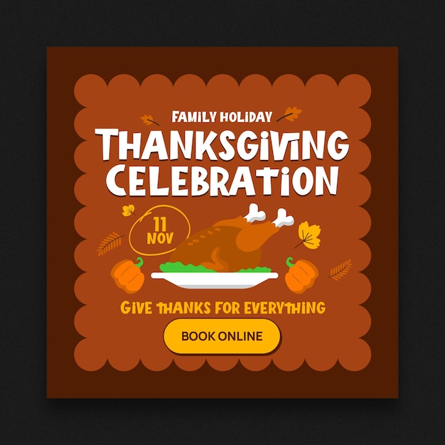 PSD thanksgiving day sale banners post