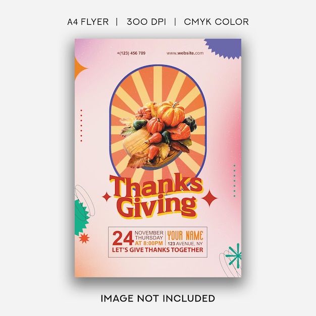 Thanksgiving Dinner Flyer Template