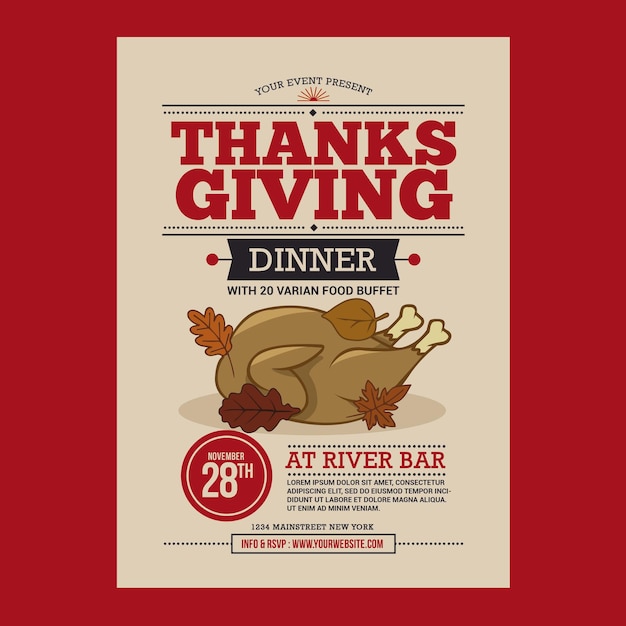 PSD thanksgiving dinner flyer