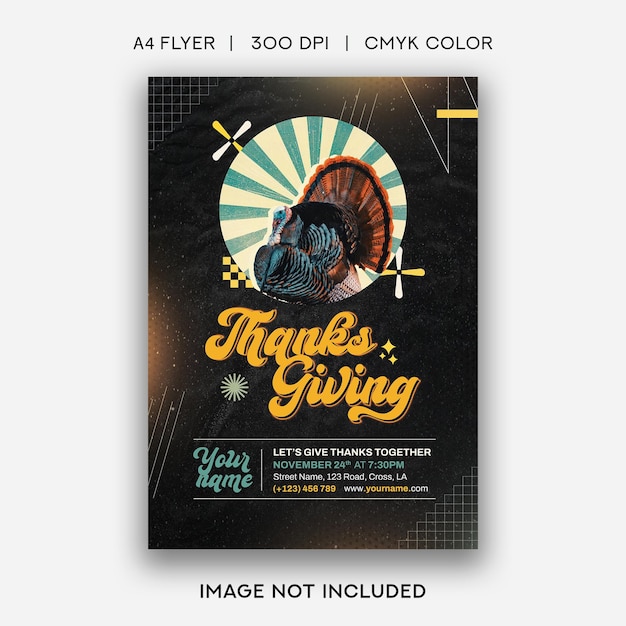 Thanksgiving flyer template