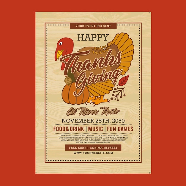 PSD thanksgiving flyer