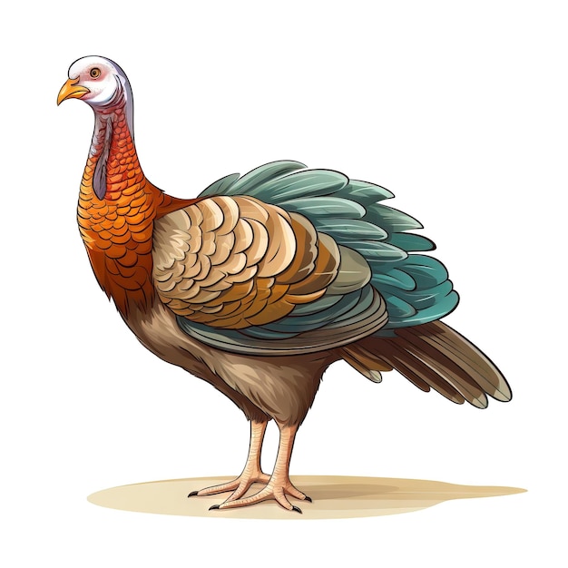 Thanksgiving kalkoen illustratie ai gegenereerd kalkoen ilustratie